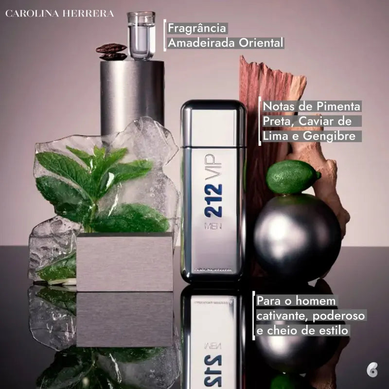 212 VIP Men Carolina Herrera Eau de Toilette - Perfume Masculino